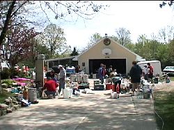 The driveway and backyard are filling up fast